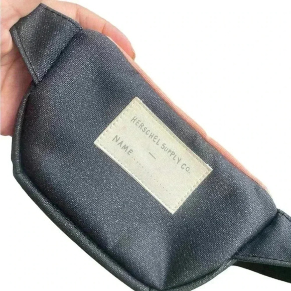 Herschel Supply Co Kids Hip Pack fanny pack black glittery and orange like new - Picture 3 of 8
